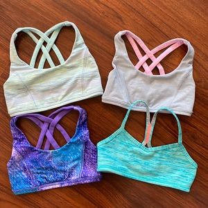 Ivivva bra crop tops size 6